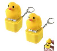 Rechargeable Croaking Frog Keychain Toy - Keyboard Clicker Frog Fidget Toys, Colorful Lights & Satisfying Click Sounds, Fun & Portable Toy (#4)
