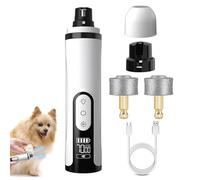 Rechargeable Dog Grinder, Led Toenail Trimmer, 6.26in Electric Pet Nail Tool with Ergonomic Design, Authentic Grooming Device, Paw Care Grinder with Quiet, Nail Kit for Small and Large Breeds