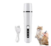 Rechargeable Dog Nail Grinder, Electric Pet Nail Trimmer, Quiet Cat Nails File, Low Noise Paw Grooming, Painless Shaping for Dogs, Cats, Rabbits, Kittens, 5.51x1.34x1.34 in