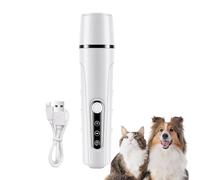 Rechargeable Dog Nail Grinder, Rechargeable Cat Paws Sharpener, 5.51x1.34x1.34 Inches, Kittens and Dogs Nail Care, Quiet Design Pet Supplies for Rabbits