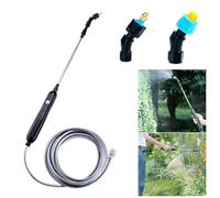 Rechargeable Electric Sprayer, Portable Garden Sprayer with 2/4 Mist Nozzles, Powerful Battery-Powered Sprayer with Telescopic Handle, Irrigation Tool for Garden Lawns, Weeds & Plants