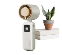 Rechargeable Folding Fan - High Speed Portable Fans, Foldable Personal Cooling Handheld Compact Adjustable Airflow Quiet | Suitable for Travel Camping Vacation Outgoing Hiking Sports Fishing