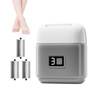 Rechargeable Foot Scrubber, Callus Remover Machine, Electric Foot Grinder, Three-Head Foot File, 9x8x3 cm, / 3.54x3.15x1.18in, Charging Foot Scrubber for Smooth Feet