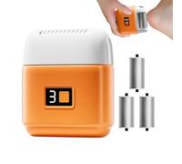 Rechargeable Foot Scrubber, Callus Remover Machine, Electric Foot Grinder, Three-Head Foot File, 9x8x3 cm, / 3.54x3.15x1.18in, Charging Foot Scrubber for Smooth Feet