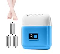 Rechargeable Foot Scrubber, Callus Remover Machine, Electric Foot Grinder, Three-Head Foot File, 9x8x3 cm, / 3.54x3.15x1.18in, Charging Foot Scrubber for Smooth Feet