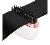 Rechargeable Hair Iron, Portable Mini Straightener Brush, Cordless Hair Tool with ABS Material, Travel Styling Brush Accessory, Hairs Straightener with Compact Design, Mini Hairs Tool for Curly and Wa