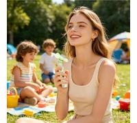 Rechargeable Handheld Fan, 30min Personal Cooling Blower, Lightweight Pocket Cooling Device with Smooth Texture for Convenient Handling for Patio Outdoor Beach Travel Camping Backyard Library Office