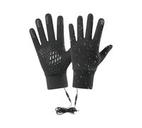 Rechargeable Heated Gloves, Touchscreen Thermal Hand Warmers, Polyester Fabric, Waterproof Mitts for Winter, Men, Women, Elderly, Texting, Driving, Cycling, Hiking and Camping