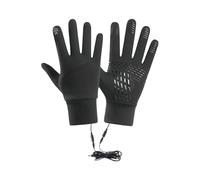 Rechargeable Heated Gloves, Touchscreen Thermal Mittens, Electric Hand Warmer, Adjustable Temperature Control, Waterproof Windproof Design, Ideal for Adults Men Women Hiking Cycling Camping
