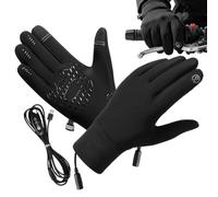 Rechargeable Heated Gloves - USB Plug-In Windproof Hand Warmer Mittens | Touchscreen Heated Work Gloves for Men Women Sports Cycling Skiing Motorcycle Riding