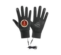 Rechargeable Heated Gloves, USB Winter Hand Warmers, Waterproof Electric Mitts, Adjustable Heating Levels, Soft Insulated Design, Ideal for Adults, Men, Women, Elderly, Texting, Driving, Cycling