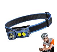 Rechargeable LED Head Lamp - Waterproof Head Torch, Light High Brightness Survival Gear for Activities Long Battery Life Hands Free Lighting for Camping Fishing Hiking Night Running Work 27.95inches