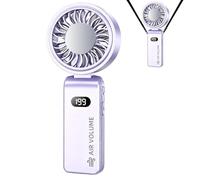 Rechargeable Personal Fan, Foldable High Velocity Portable Cooling Desk Fan
