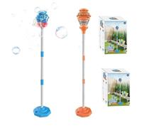 Rechargeable Standing Bubble Machine,104cm Adjustable Outdoor Bubble Machine With Lights And Music, Automatic Electric Bubbles Torch Garden Lamp, Light Up Lantern Bubbles Machines For Parties Wedding