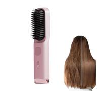 Rechargeable Straightener, Fast Heating Styler, 8.07x1.77x1.18 Inches Brush with Cordless Design, Hot Comb, Straightener with Quick Heat Feature, Women Styler for Home and Travel
