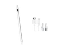 Rechargeable Tablet Stylus Pen, High-Sensitivity Capacitive Touch Pen for Apple iPad Drawing Note-Taking(White)