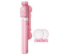 Rechargeable Tripod, Compact Phone Tripod, Wireless Selfie Stick, Phone Tripod and Selfie Stick, Versatile Selfie Stick, Portable Retractable with Remote and Adjustable Light for All Smartphones