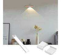 Rechargeable Under Cabinet Lights, Rechargeable Battery Operated Motion Sensor Light Indoor, Motion Sensor Light Indoor, Rechargeable Bulbs, Under Cabinet Motion Sensor Lighting (White,12cm/4.72in)