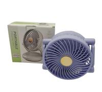 Rechargeable USB Desk Fan | Portable Small Fan With Cord Powered | Foldable Rechargeable Air Cooler With LED Lights, Oscillating Cool Gadgets For Outdoor Travel Accessories Desktop Home