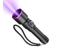 Rechargeable UV Flashlight, Scorpions Finder Torch, LED Urine Detector with High Intensity Feature, Inspection Tool, Handheld UV Light with Design, Home Mineral Check for Room Accident Stains