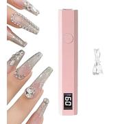 Rechargeable UV Nail Lamp, USB Charging Gel Polish Dryer, Portable LED Curing Light, Fast Drying, Light Source Technology, 1 Pack, for Home, Salon, and Travel Manicure Use