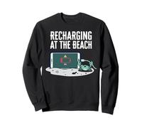 Recharging At The Beach Low Battery Crab Phone Felpa