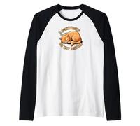 Recharging Sleeping Cat Do Not Disturb Maglia con Maniche Raglan