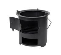 Réchaud de Randonnée - Poêle Bois Ultra Léger, Construction Durable Acier, Transport Facile avec Poignée Ergonomique, Préparation Repas | Camping Trekking Pique-Nique Hiver Plein Air Jar