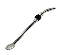 Rechere stainless steel Yerba Mate Tea Bombilla Gourd Drinking Straw filtro Black