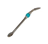 Rechere stainless steel Yerba Mate Tea Bombilla Gourd Drinking Straw filtro Blue
