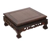 rechteckiger Holzsockel fÃ¼r Vase, Buddha, Pflanzen