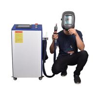 RECI Machine à source laser, 1500 W, 4 en 1 pour coupe, soudure, nettoyage, soudure propre, chargeur automatique de fils, pour métal, acier inoxydable, aluminium, cuivre, bois
