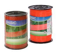 RECINTI ELETTRICI - FETTUCCIA ELETTRICA BASIC 200 mt. con fili ø 0,16 mm.