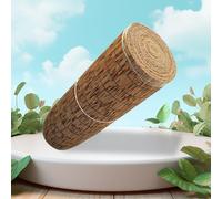 Recinto Balcone Naturale Recinto Di Canne 60cm 70cm 80cm 90cm 100cm 110cm 120cm 130cm 140cm 150cm 160cm Alto Bamboo Recinzione Impermeabile Per Il Patio Del Cortile All'aperto(Color:Carbonized black l