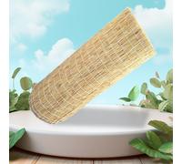 Recinto Balcone Naturale Recinto Di Canne 60cm 70cm 80cm 90cm 100cm 110cm 120cm 130cm 140cm 150cm 160cm Alto Bamboo Recinzione Impermeabile Per Il Patio Del Cortile All'aperto(Color:Primary white line