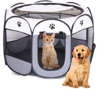 Recinto Cani Da Interno, 74X74X43Cm Recinto per Gatti, Box Pieghevole per Cane,