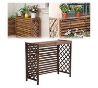 Recinto del condizionatore d'aria, Supporto for fiori in legno for aria condizionata, condizionatore d'aria indipendente, copertura nascosta, griglie protettive impermeabili, recinzione for la privacy