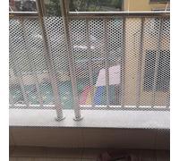 Recinto in rete di plastica bianca for balcone, recinzione sicurezza for bambini, esagonale for pollame, temporanea for interni, barriera for animali all'esterno(1x5m(3.28x16.4ft))