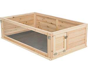 Recinto interno, porcellino d'India, in legno/plastica, 114 × 30 × 74 cm