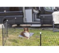 Recinto mobile per cani 15 m nero