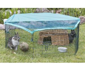 Recinto per animali giovani con rete di protezione ø 116 × 38 cm