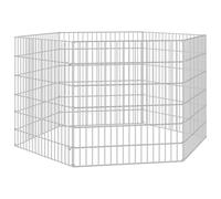 Recinto per Animali Ruspante 6 Pannelli 54x60 cm Ferro Zincato Argento | Rete 10x3cm,assemblaggio richiesto,ferro zincato,colore argento,6 pannelli,uso domestico