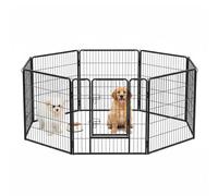 Recinto Per Cane Gatto Pieghevole Esterno Da Giardino 8 Pannelli 80x80cm