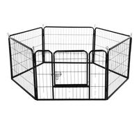 Recinto per Cani Grande da Interno Esterno Giardino Conigli Cuccioli6 pz 80 x 80