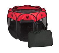 Recinto per Cani Pieghevole Portatile per Cuccioli 74x74x43cm Gabbia per Animali