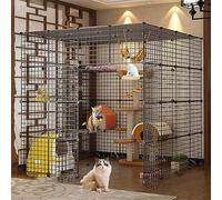 Recinto per Gatti da Esterno Grande, Gabbia per Conigli e Cani, Casa per Gatti, Montaggio Semplice, Capacità Portante Super Forte