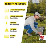 Recinto per pascolo kit recinzione elettrica solare con batteria e...