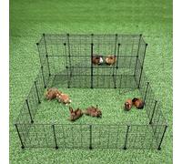 Recinto per Piccoli Animali 143x71x46cm Versatile 36pz Criceti Conigli Roditori