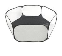 Recinto per piccoli animali INF Paddock indoor/outdoor pieghevole Nero