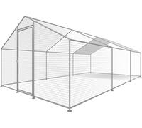 Recinto per polli 18 m² Rete metallica 6 x 3 x 2 M in acciaio zincato